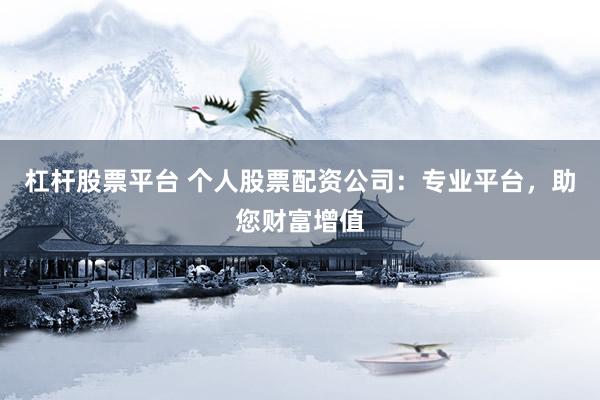 杠杆股票平台 个人股票配资公司：专业平台，助您财富增值