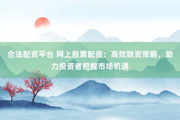 合法配资平台 网上股票配资：高效融资策略，助力投资者把握市场机遇