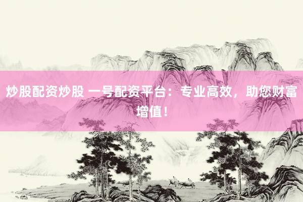 炒股配资炒股 一号配资平台：专业高效，助您财富增值！