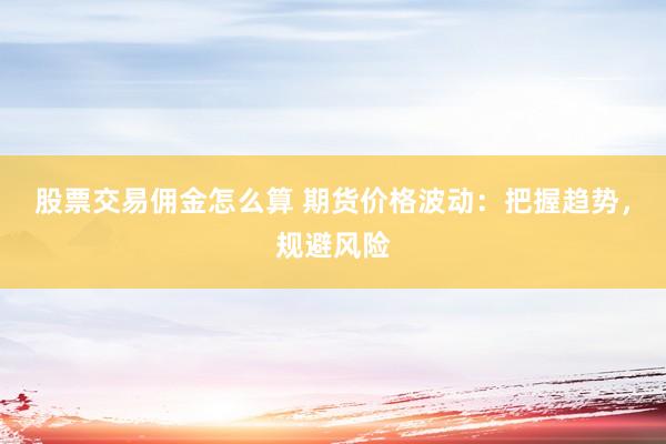 股票交易佣金怎么算 期货价格波动：把握趋势，规避风险