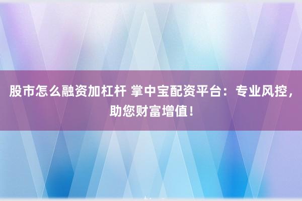 股市怎么融资加杠杆 掌中宝配资平台：专业风控，助您财富增值！