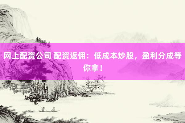网上配资公司 配资返佣:低成本炒股,盈利分成等你拿!